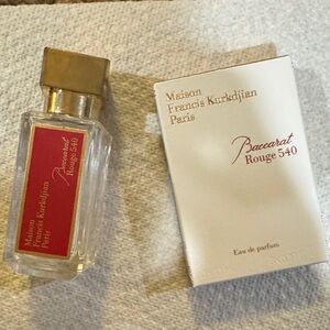 Maison Francis Kurkdjian Baccarat Rouge EMPTY with Red Label and Gold Cap